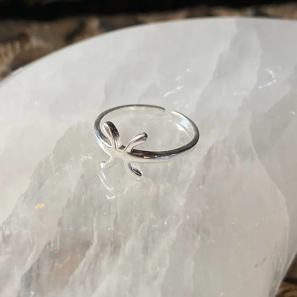 Pisces Sterling Silver Toe Ring